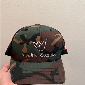 Camouflage Shaka Donuts Cap